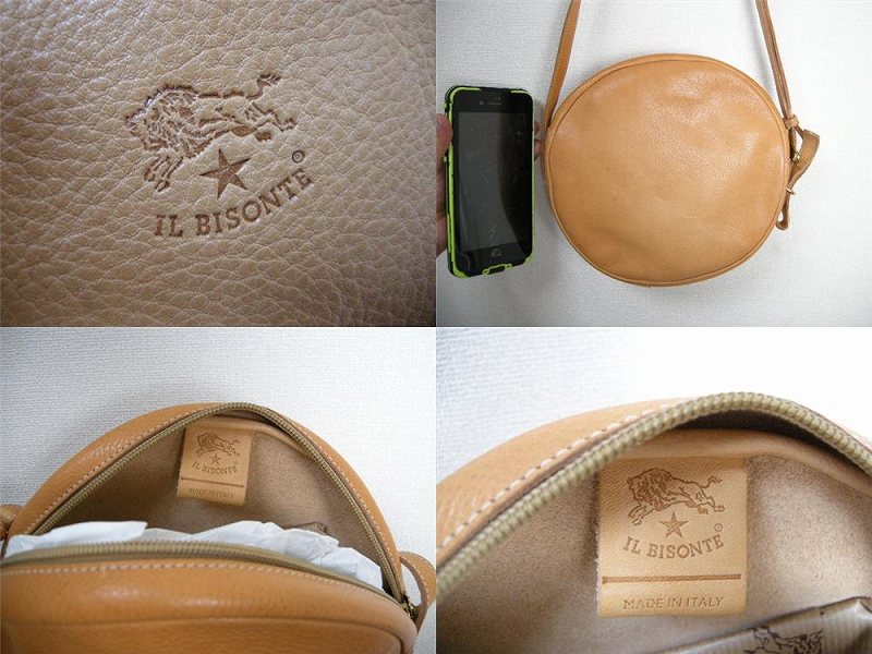 楽天市場】【IL BISONTE/イルビゾンテ/丸形レザーショルダーバッグ