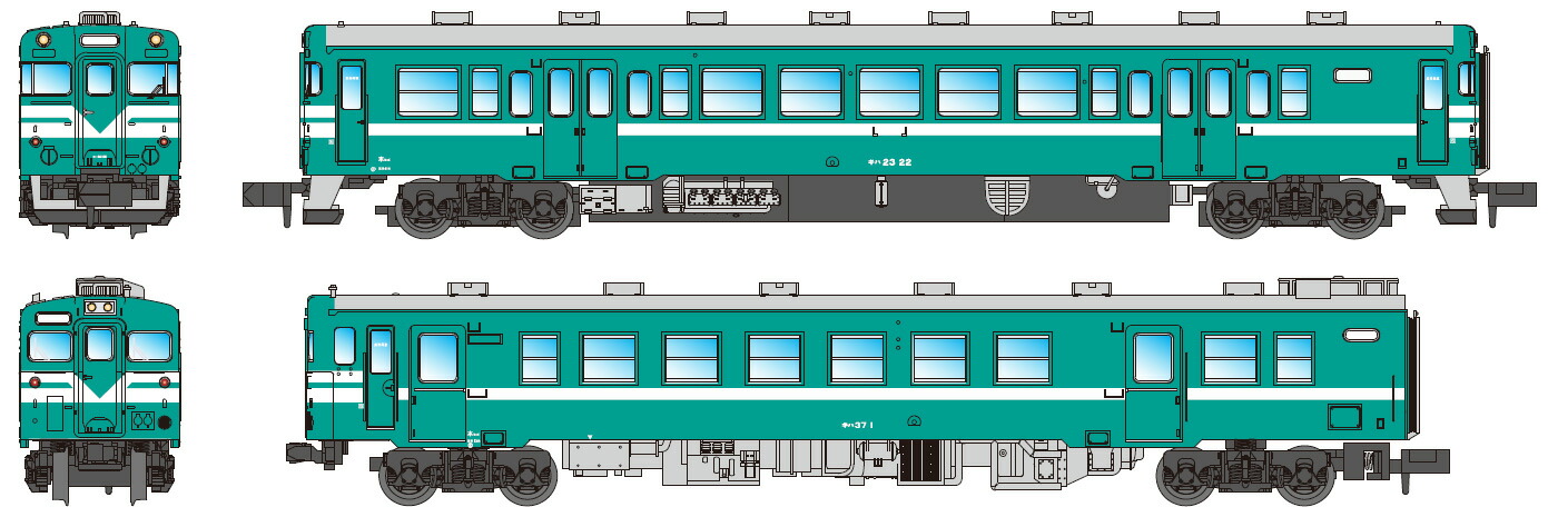 楽天市場】キハ23-22+キハ37-1 加古川線色 2両セット【マイクロエース