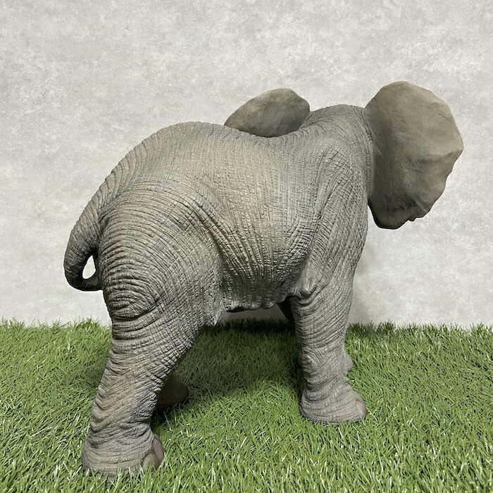 楽天市場】置物 ゾウ 象 中 高さ37cm 縁起物 風水 woobia ウービア