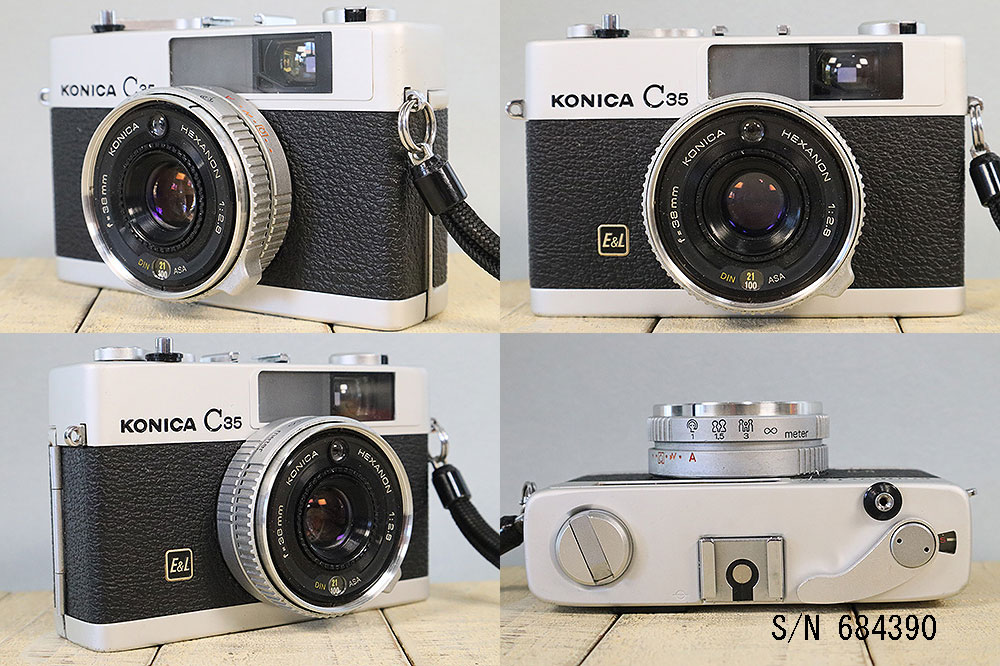 楽天市場】【整備済】【保証付 】 コニカ KONICA C35 E&L S/N 684390