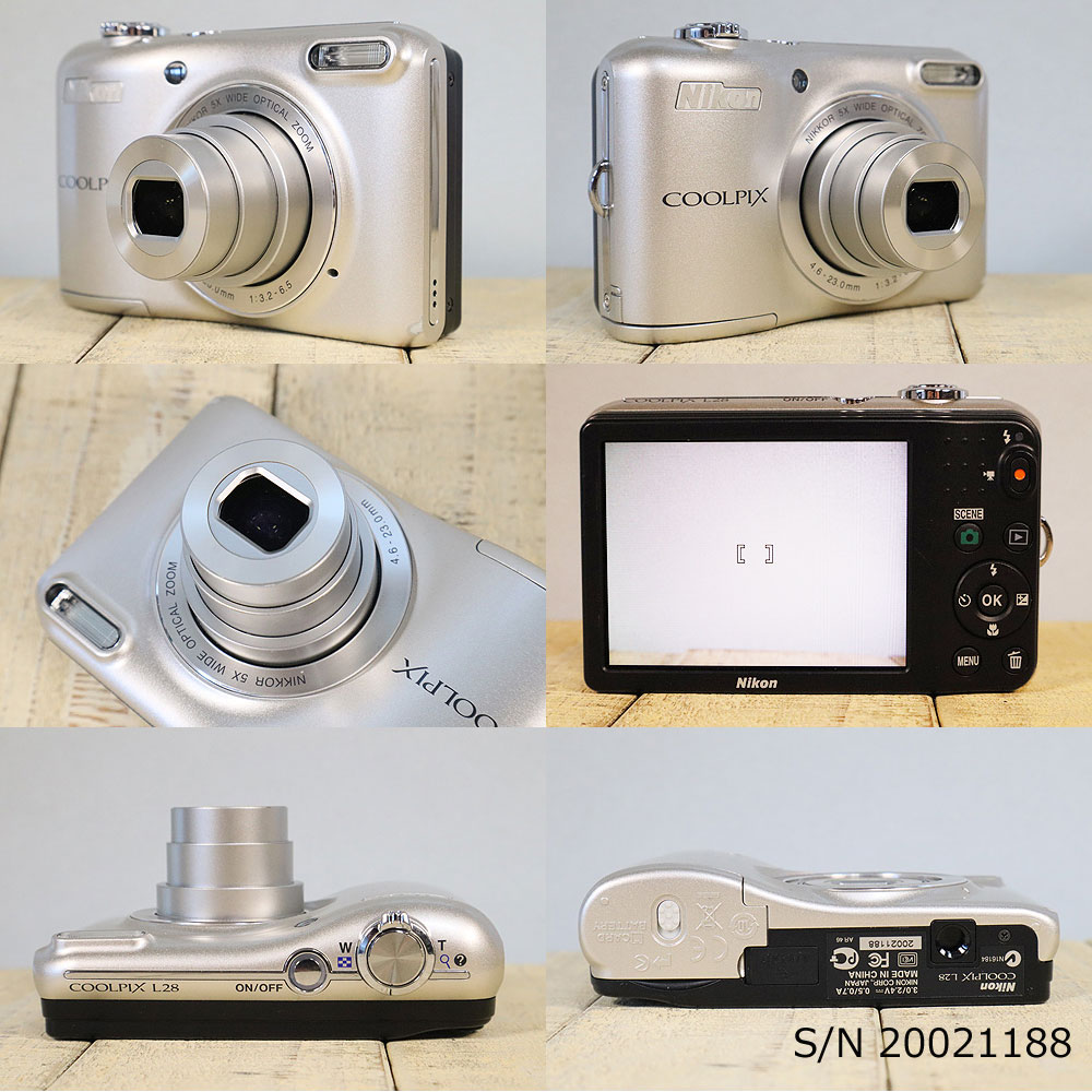 楽天市場】【中古】[作動確認済 返品保証] Nikon COOLPIX L28 S/N
