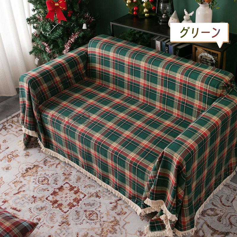 楽天市場】クリスマス風 ソファーカバー マルチカバー 3人掛け 4人掛け