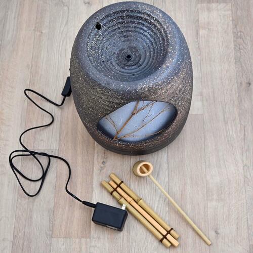 楽天市場】湧き水つくばい 信楽焼き庭園灯 日本庭園 つくばい 電動