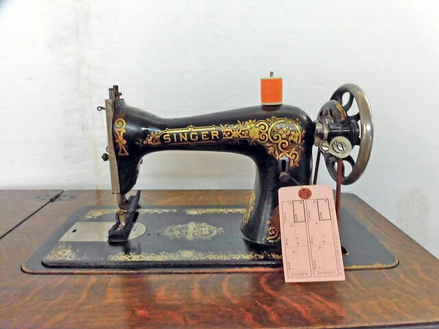 楽天市場】【中古】 シンガーミシン SINGER アンティークミシン 台付き