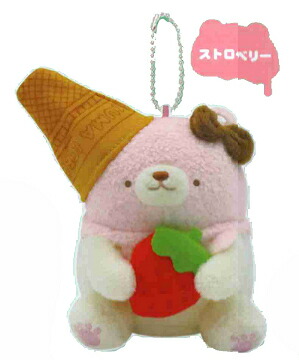 楽天市場】牛人のアイスクリームくまちゃん マスコットぬいぐるみ