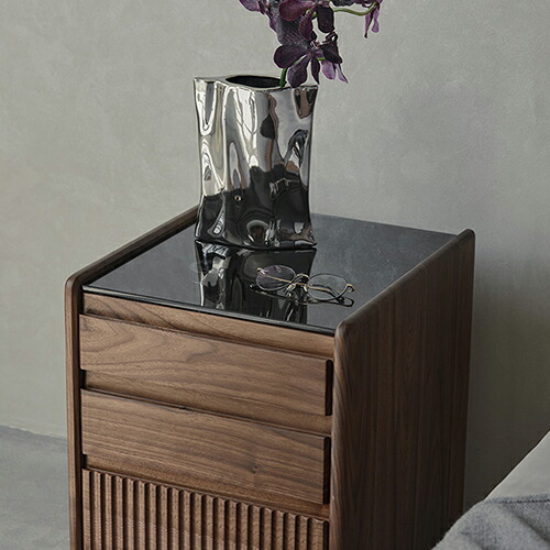 楽天市場】サイドテーブル 無垢材 キャスター付き ウォールナット材