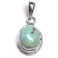 楽天市場】天然石ペンダントトップ ターコイズ シルバー925