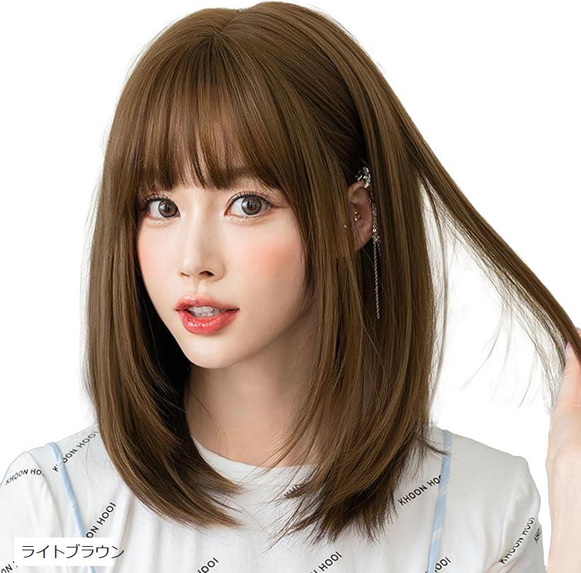 楽天市場】ウィッグ ボブ 耐熱 ミディアム 小顔 自然 フルウィッグ