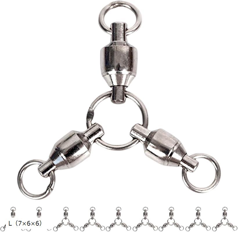 楽天市場】三又サルカン ボールベアリング 高回転 ステンレス製