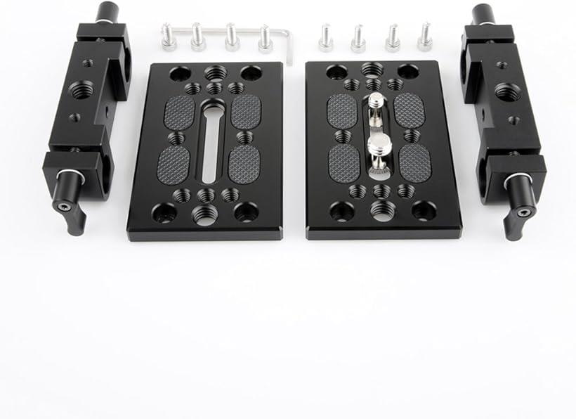 楽天市場】互換品汎用ベースプレート 15mmロッドクランプ付き 2個