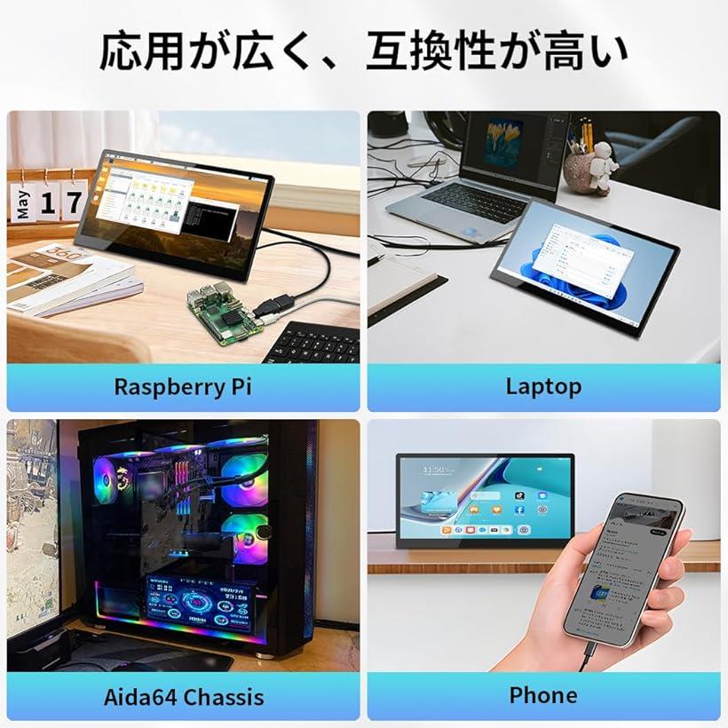 楽天市場】10.1インチ タッチスクリーン IPS 1540x720 ミニモニター