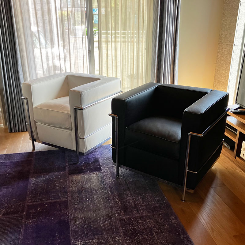 楽天市場】ル・コルビジェ 国内在庫 LC2 1人掛けソファ Bグレード革本