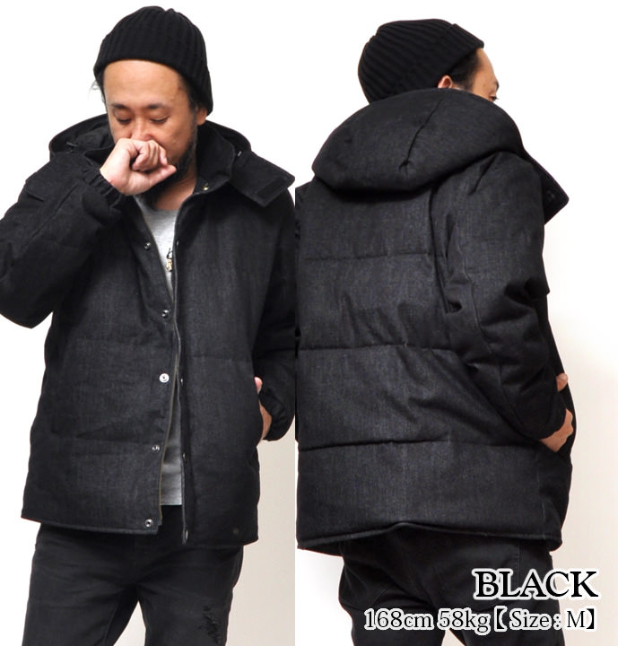 楽天市場】デニムダウンジャケット メンズ インディゴ/デニム/ブラック