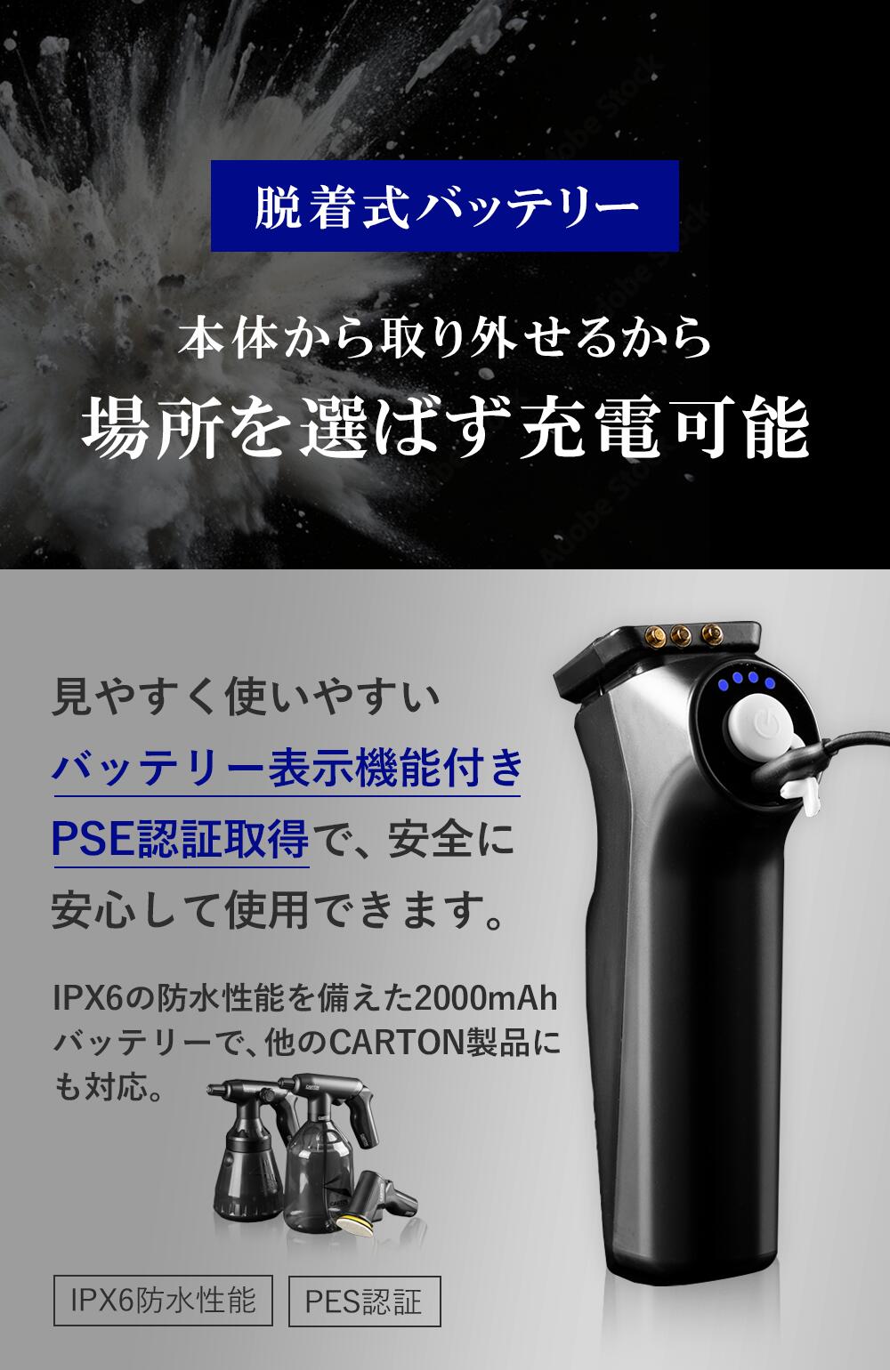 楽天市場】CARTON SUPER DRY FOAM 電動フォームガン カートン 洗車 泡