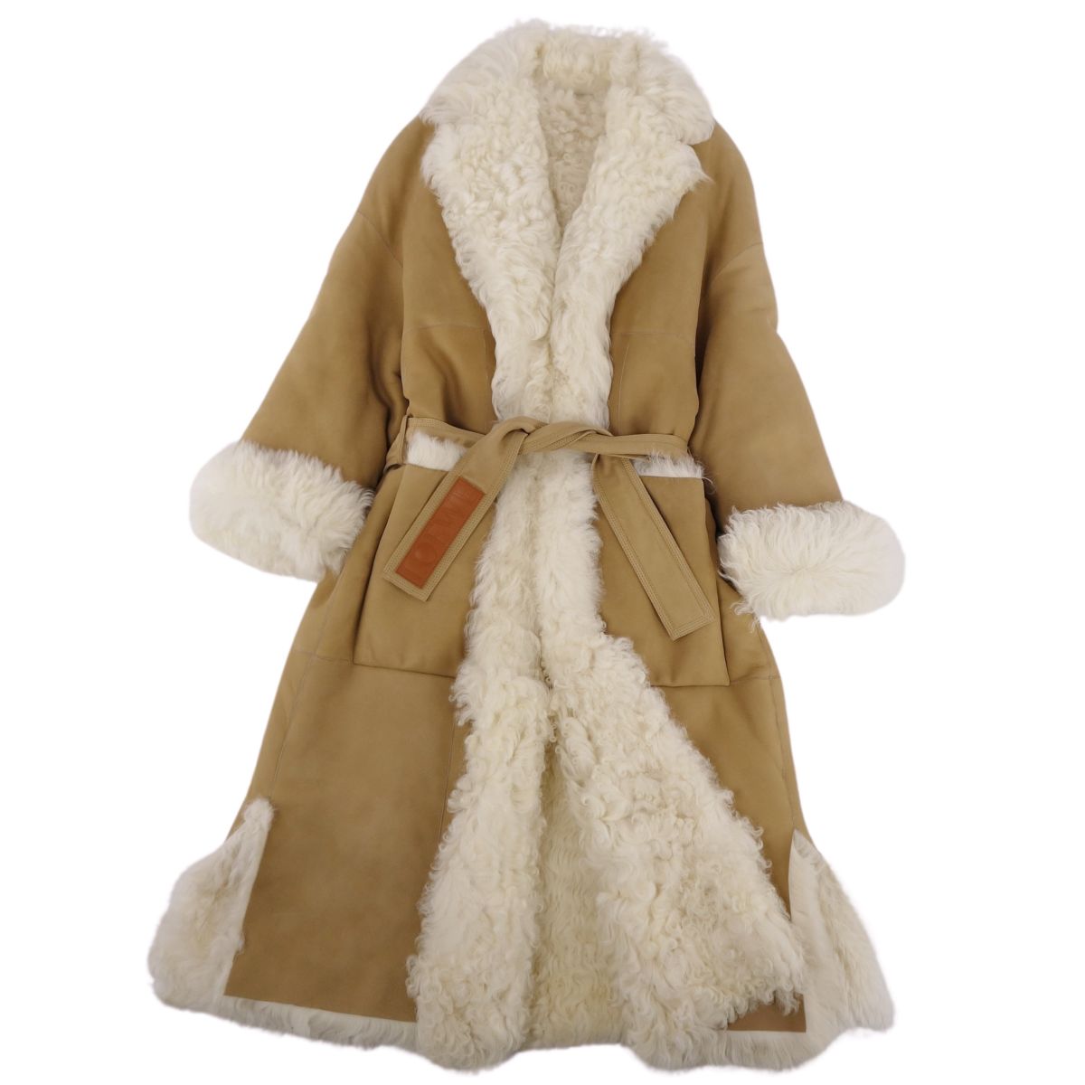 楽天市場】【美品】ロエベ LOEWE コート ムートンコート ガウンコート