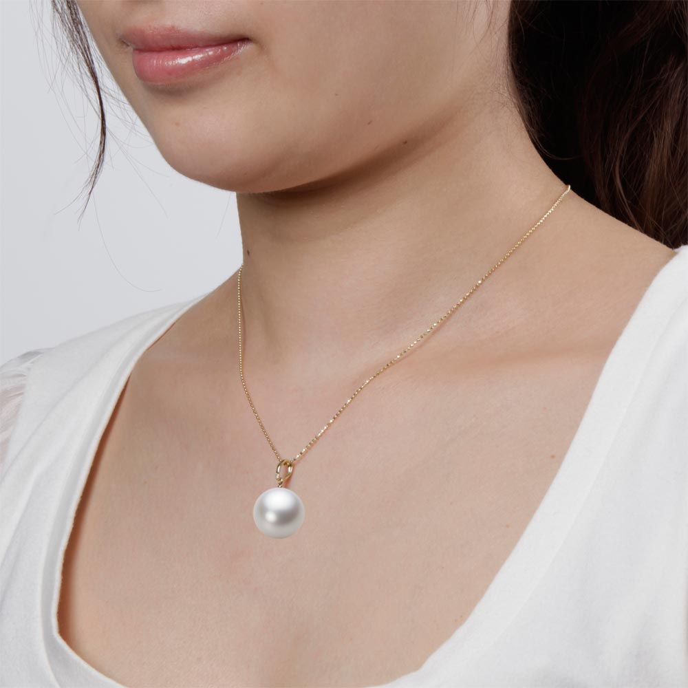 楽天市場】南洋真珠 パール ペンダント トップ 16mm 白蝶 真珠