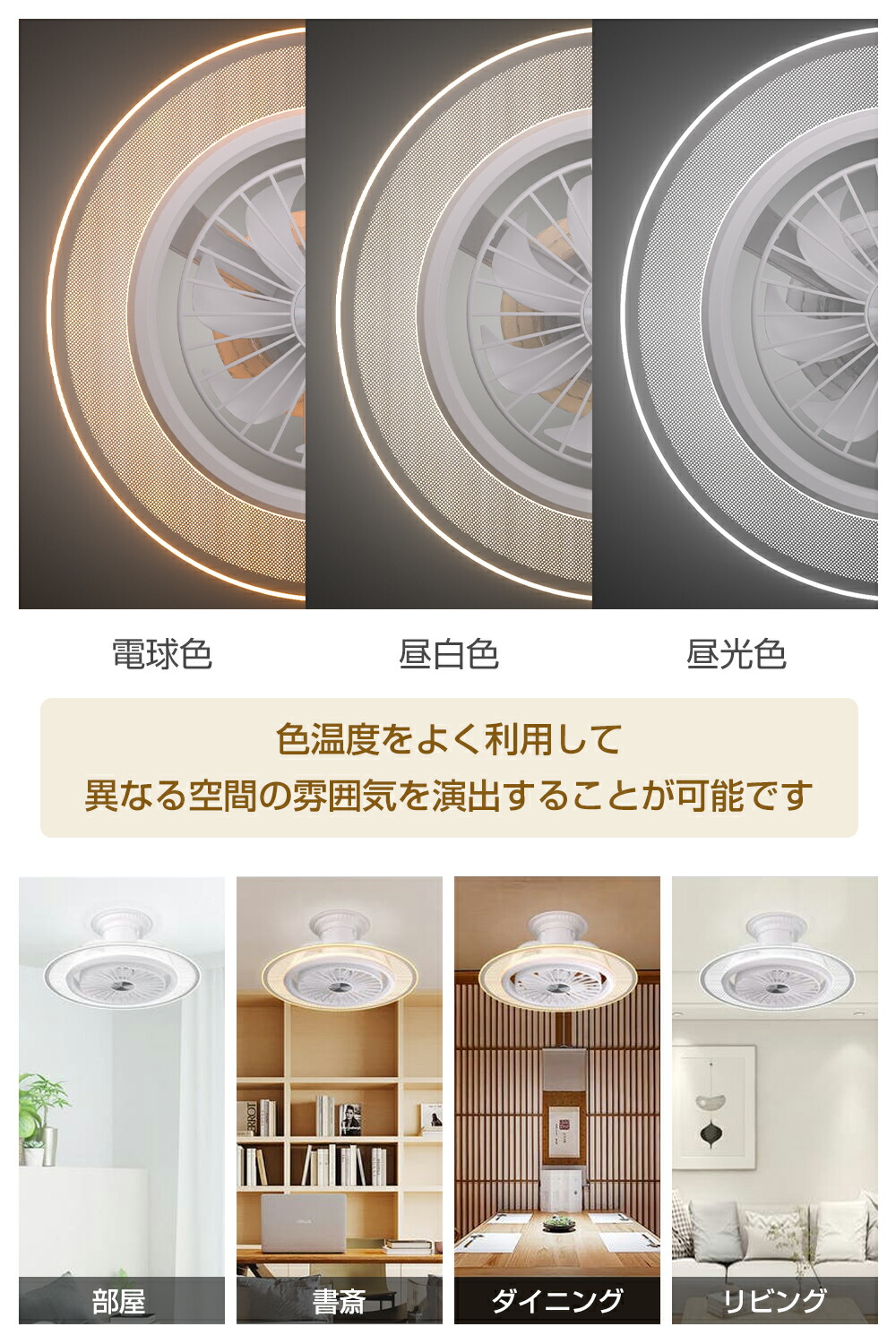 楽天市場】レビュー特典!AONCIA シーリングファンライト LumaFlow