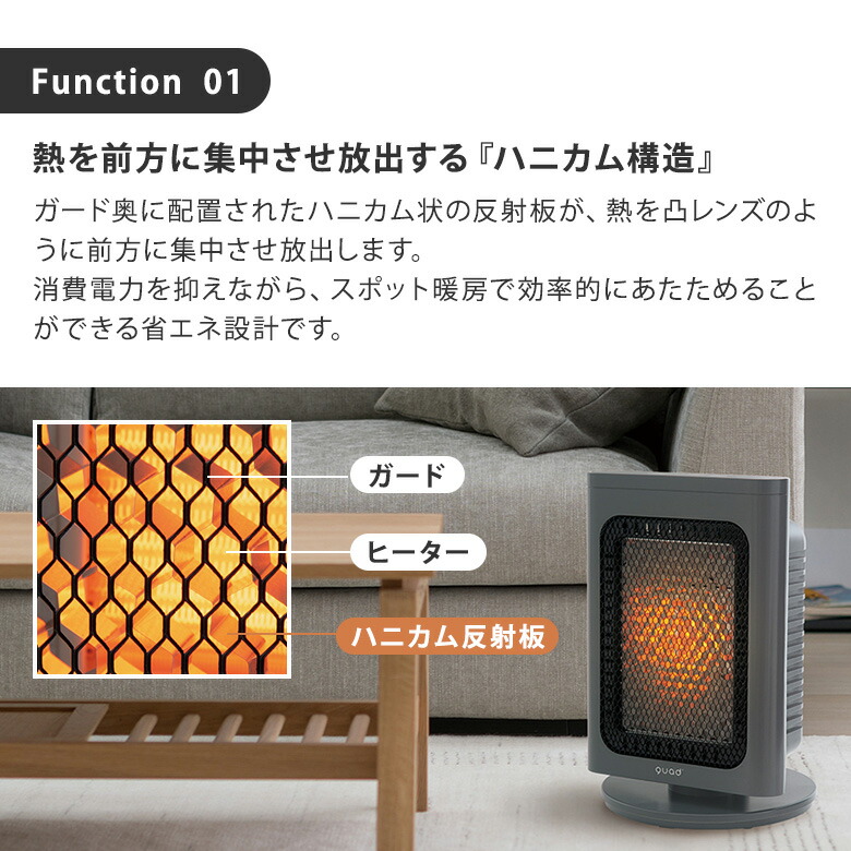 楽天市場】QUADS クワッズ 省エネリフレクトストーブ RIFLECA リフレカ