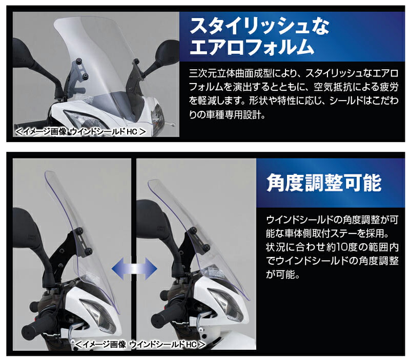 楽天市場】DAYTONA ウインドシールドSS/アドレスV125（07-09年/13年