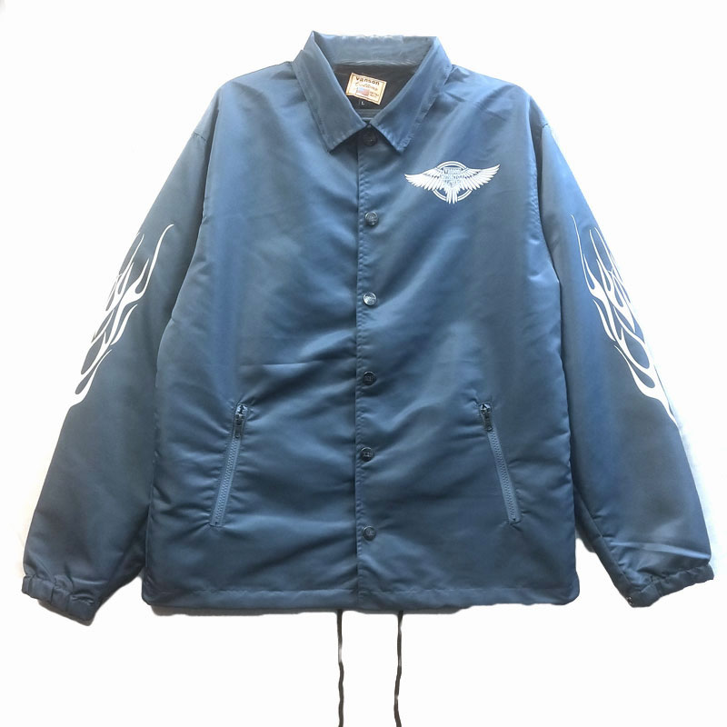 楽天市場】VANSON バンソン モトブルーズ別注 COACH JACKET コーチ