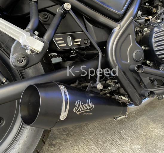 楽天市場】レブル250/300 フルエキゾーストマフラー ディアブロ