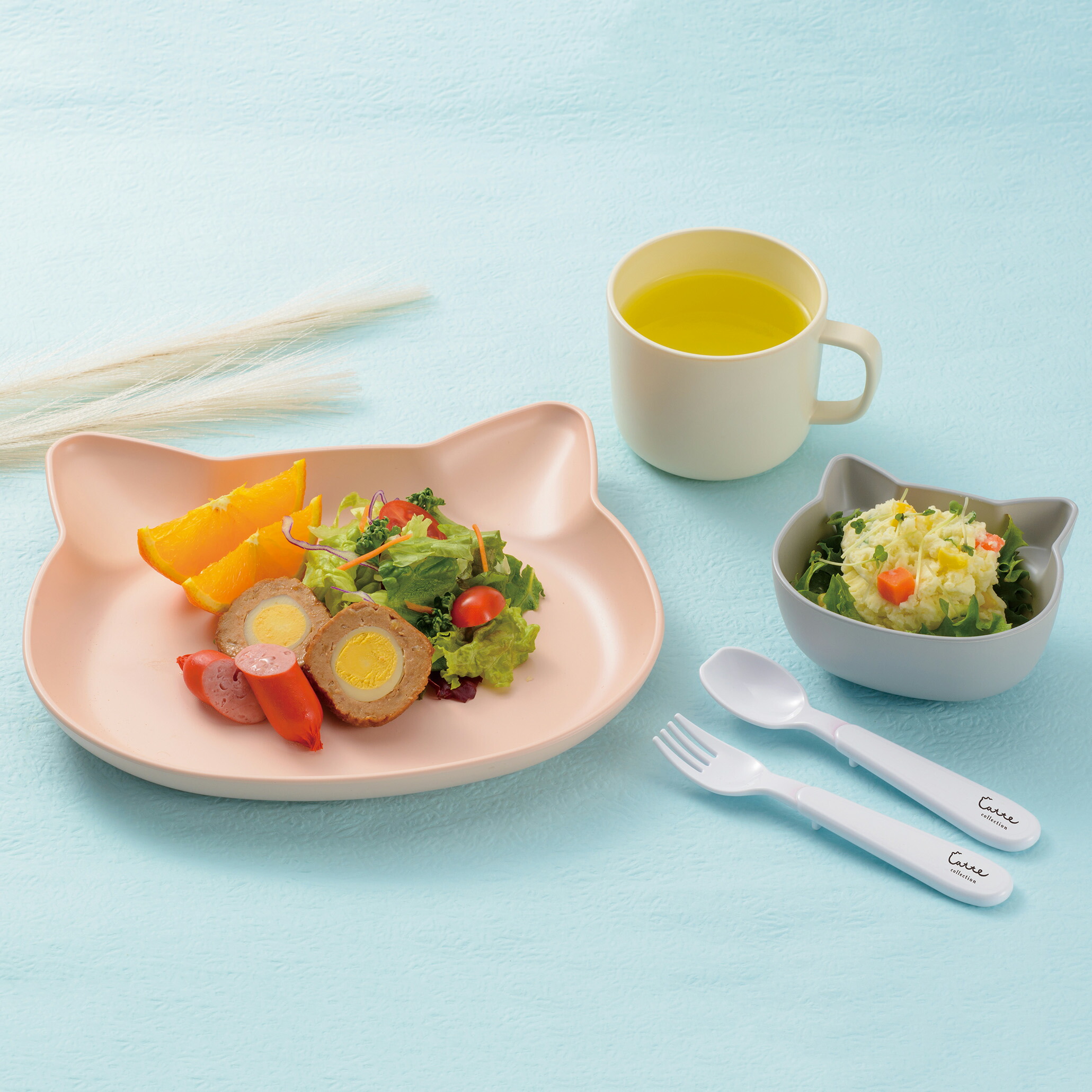 楽天市場】＼ 10％OFF ！／ catte ねこ 抗菌 ランチプレート ワン