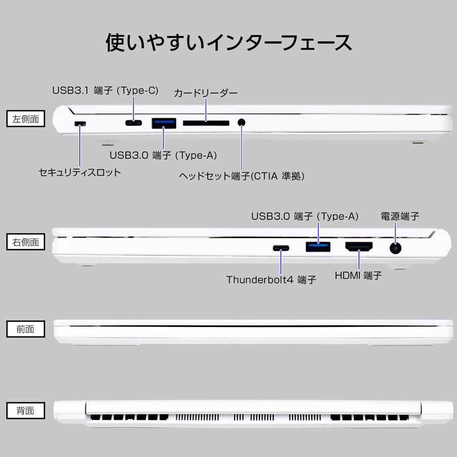 楽天市場】ノートパソコン Office付き 新品 DAIV R4-I7G50WT-B