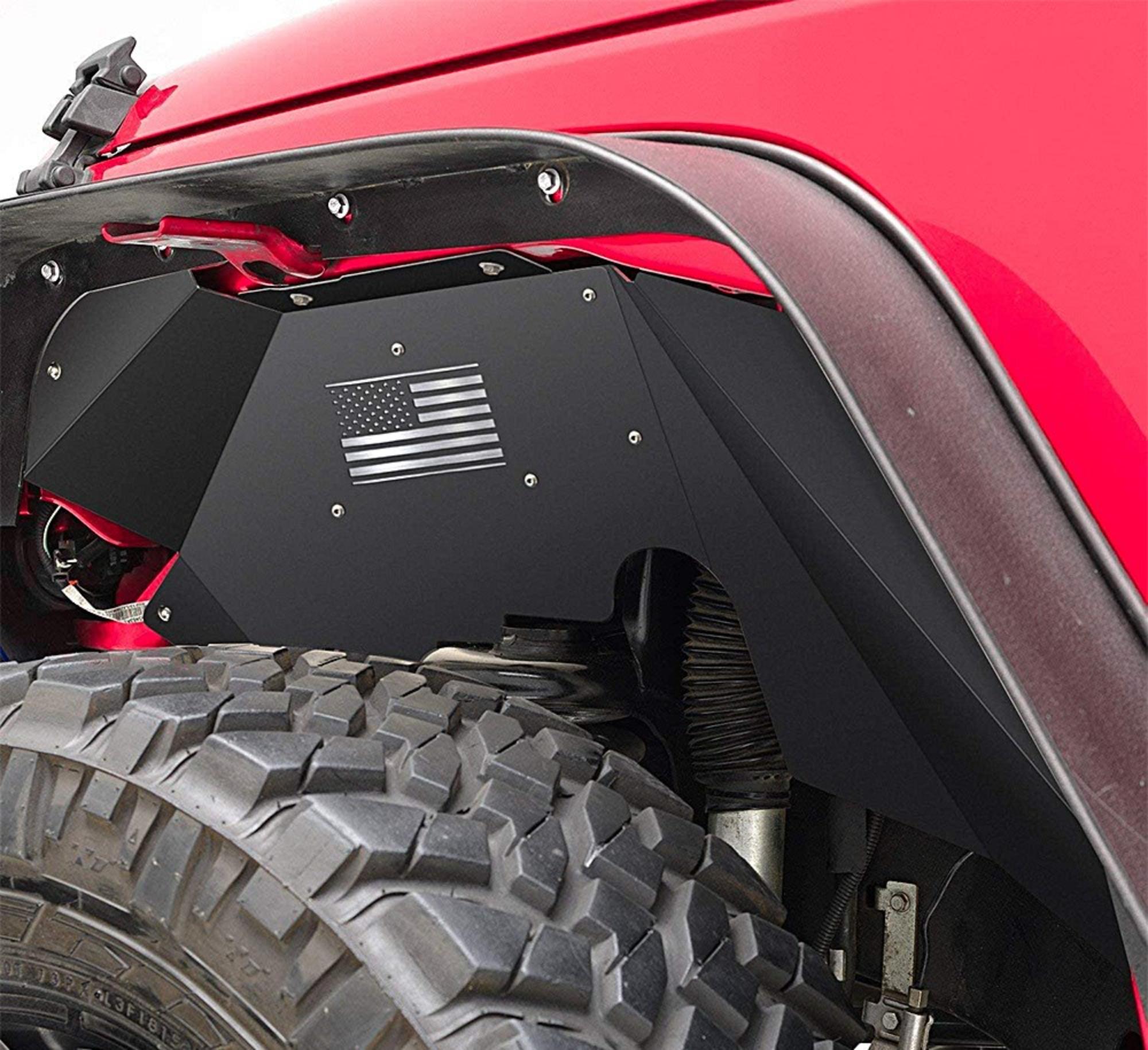 楽天市場】ラングラー JK アルミ インナー フェンダー フロント＋リア