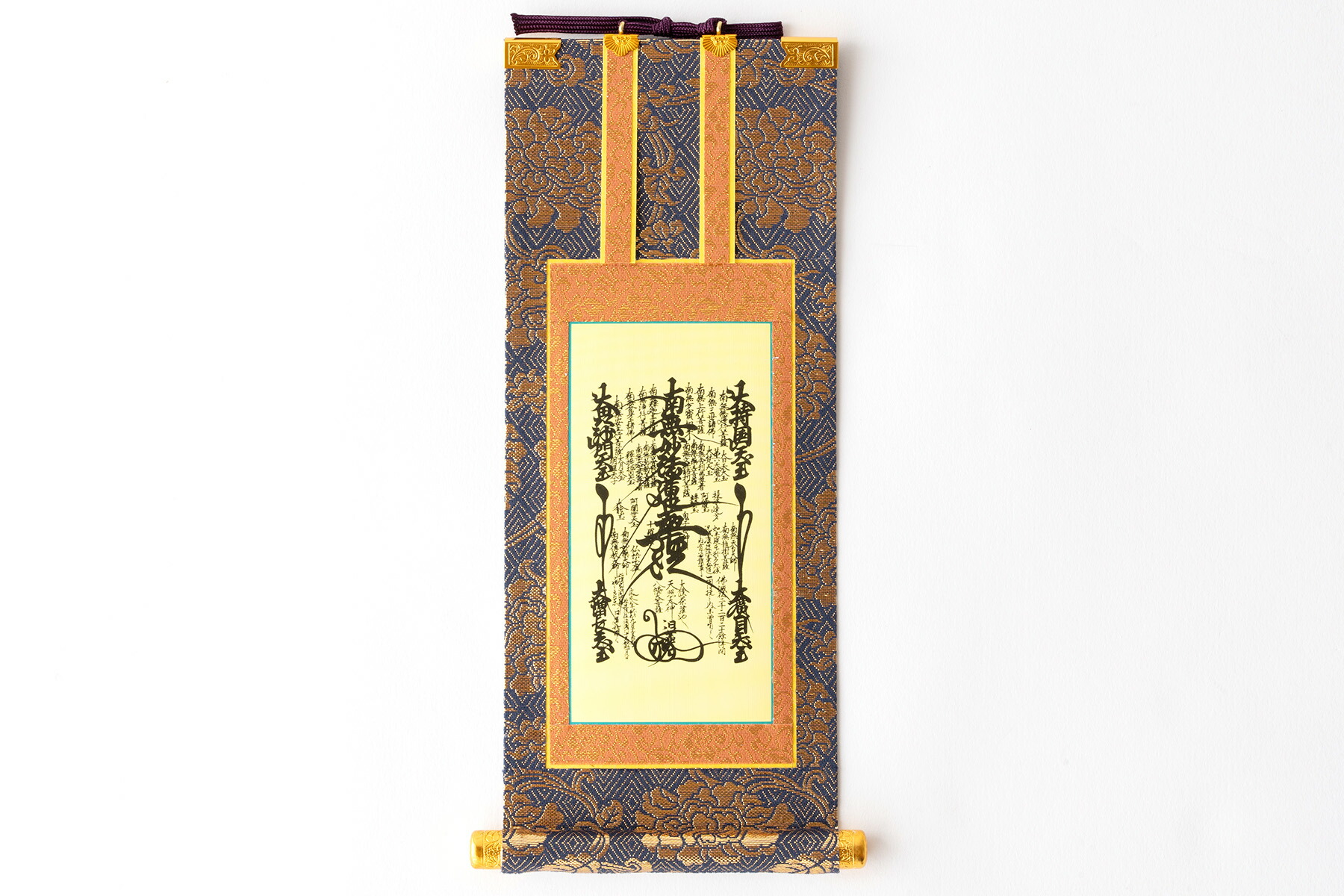 楽天市場】掛軸 仏壇用 日蓮宗 金襴 一幅 選べる4サイズ 豪華 伝統的