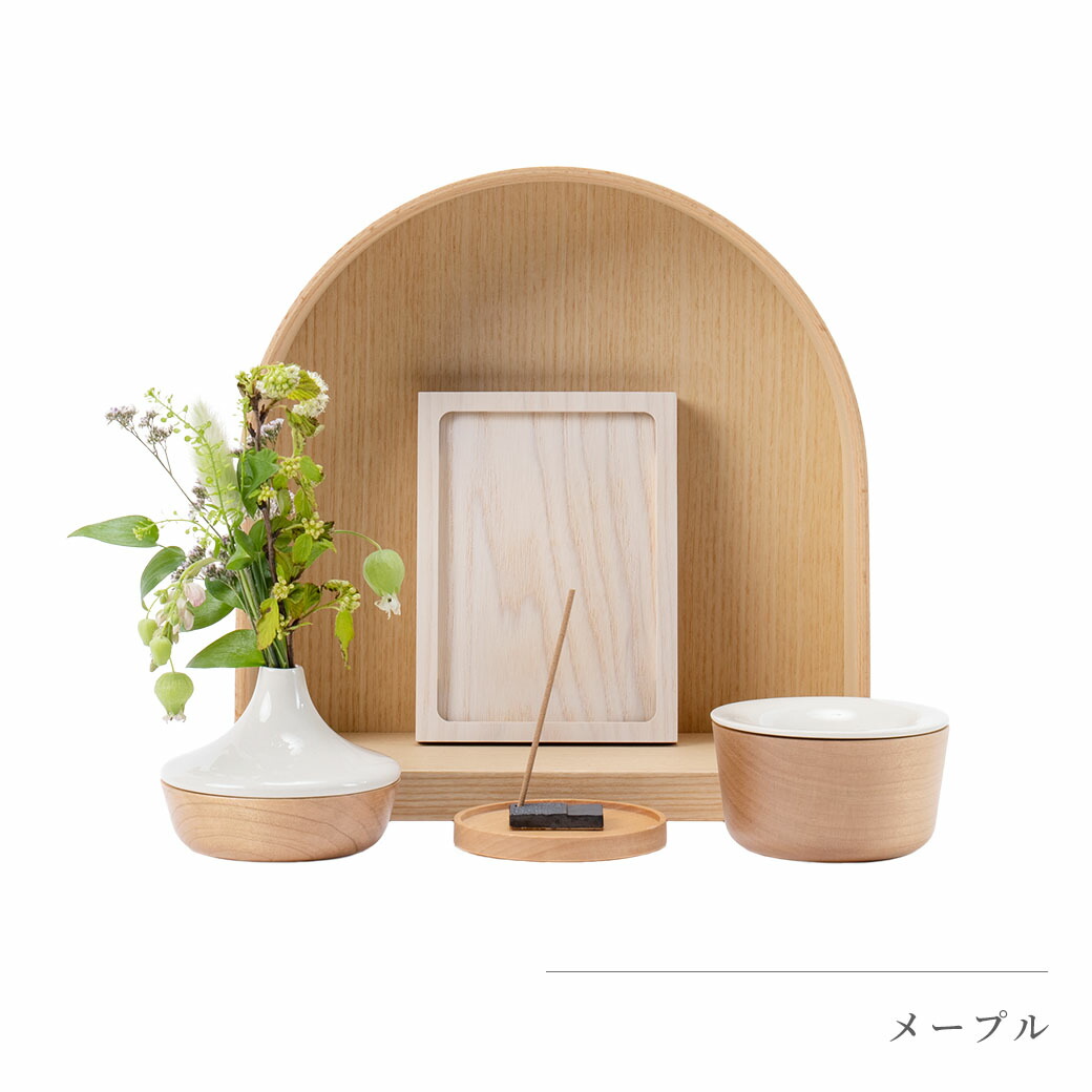 楽天市場】ミニ仏壇 仏具 セット 「MEGURI S・ナチュラル系仏具セットA