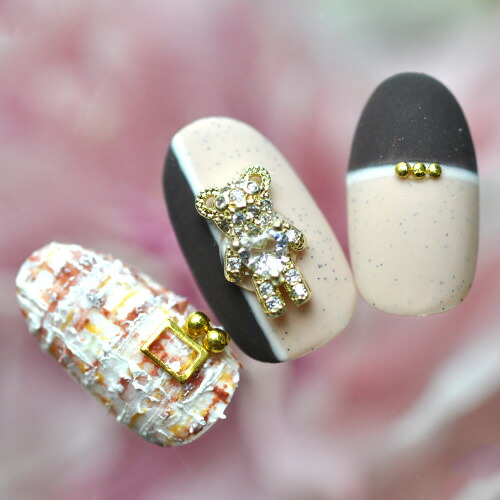 楽天市場】【全品半額coupon事前配布中】ネイルパーツ くまさん リボン