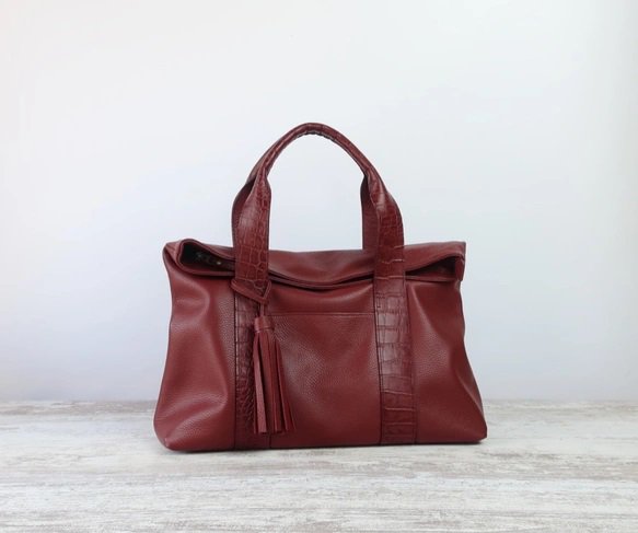 楽天市場】セレクトトートzip☆ボルドー・ファスナー付き・マチ幅