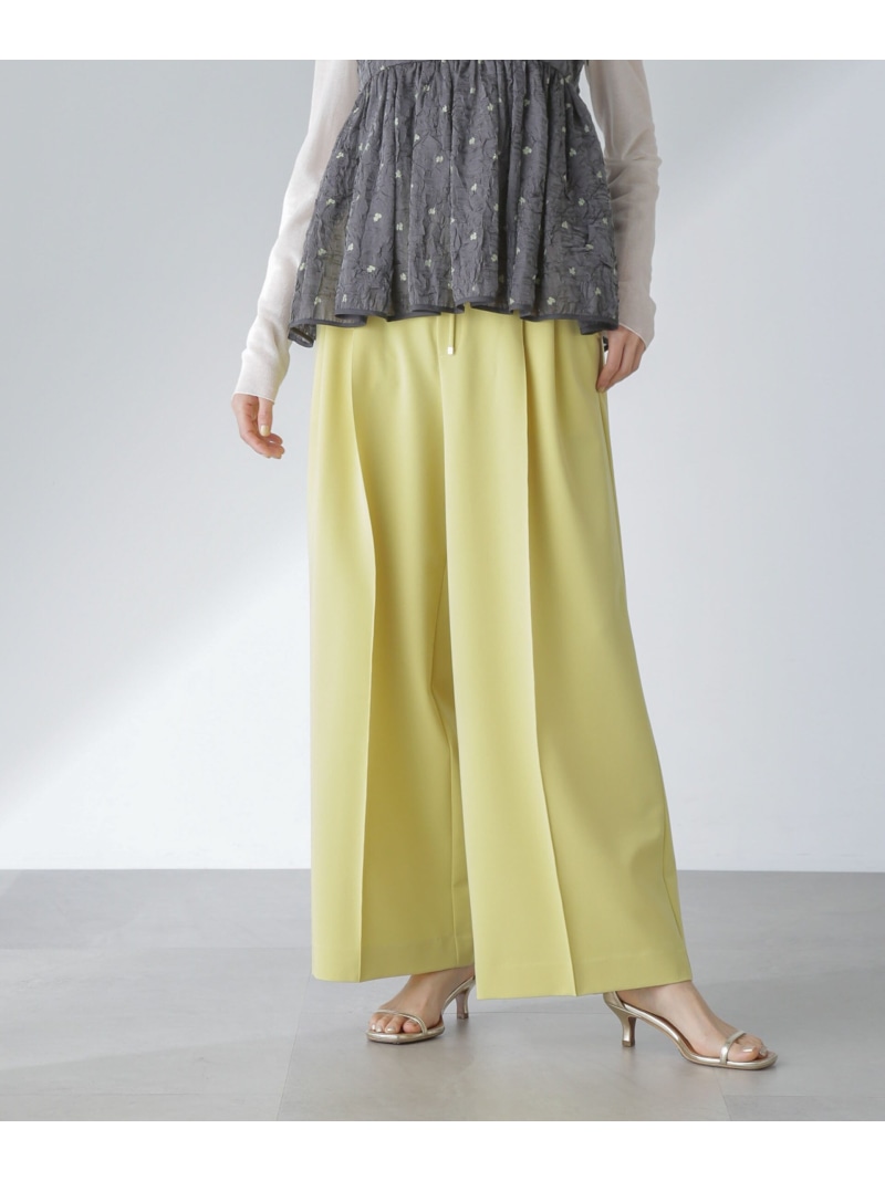 楽天市場】【SALE／50%OFF】ピンタックイージーワイドパンツ NANO