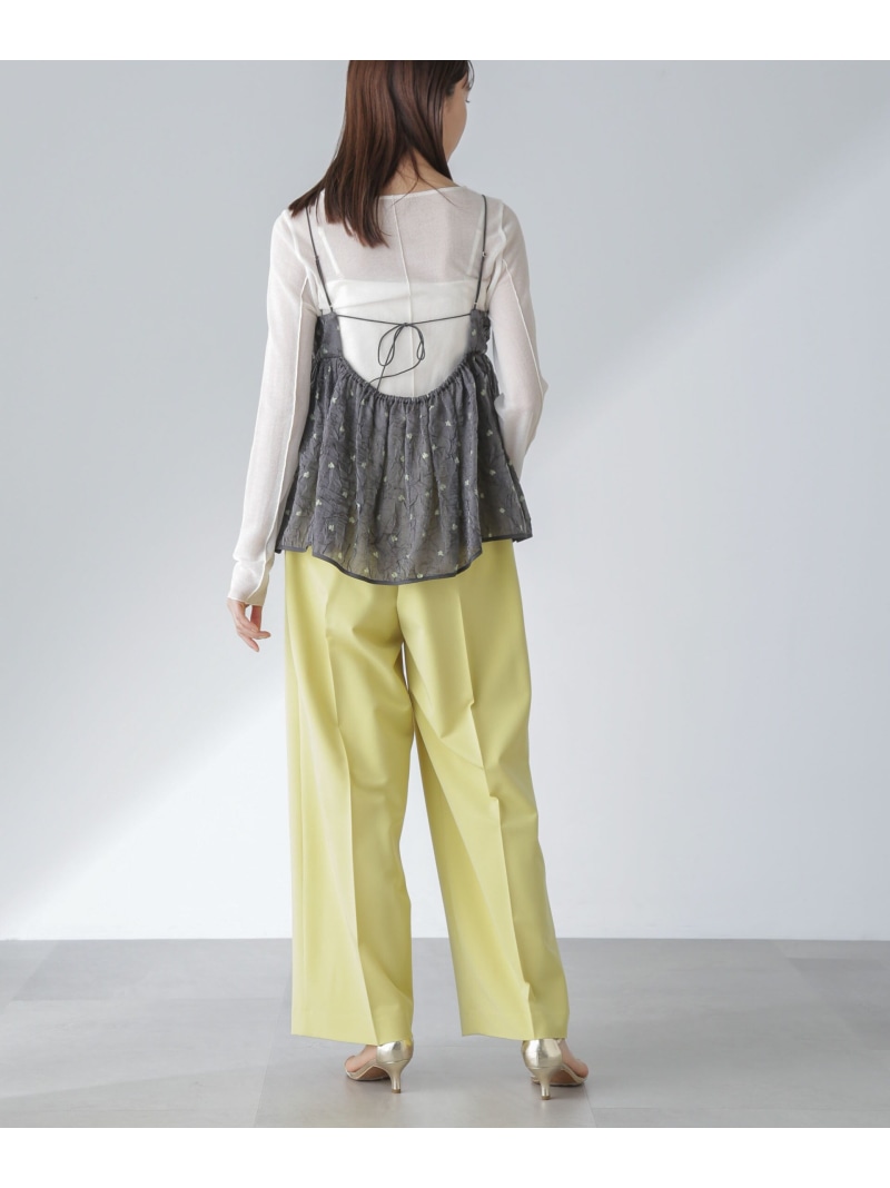 楽天市場】【SALE／50%OFF】ピンタックイージーワイドパンツ NANO