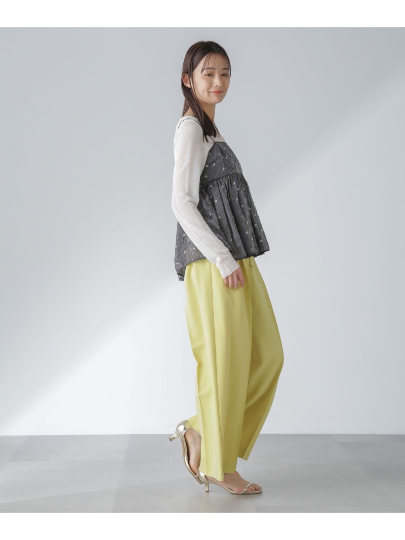 楽天市場】【SALE／50%OFF】ピンタックイージーワイドパンツ NANO