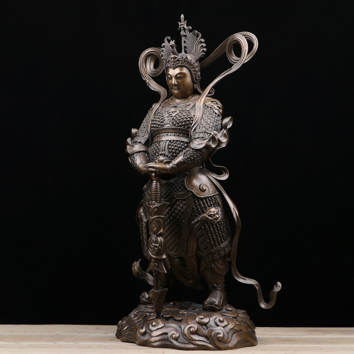 楽天市場】【銅彫刻】 韋駄天 仏教美術 仏像 仏教工芸品 お寺 オーダー