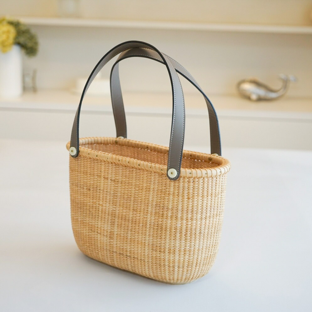 楽天市場】ナンタケット バスケット トートバッグ レザー 本革 【欧米