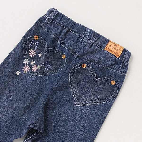 楽天市場】メゾピアノ(mezzo piano)花リボン転写プリント レギパン