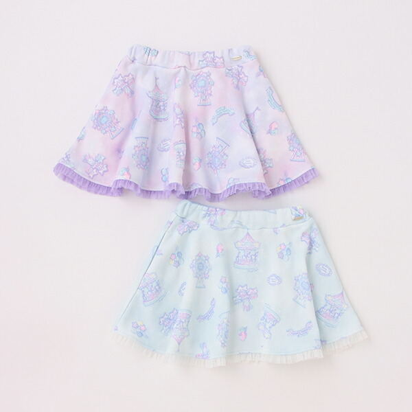 楽天市場】メゾピアノ(mezzo piano)遊園地柄 フレアースカート