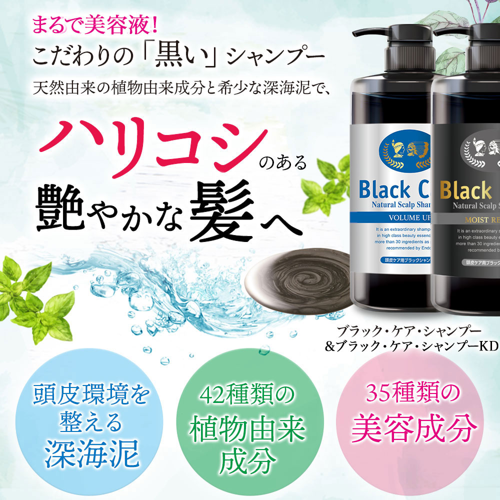 楽天市場】【特別定期コース】ブラック・ナチュラルシャンプー 600ml
