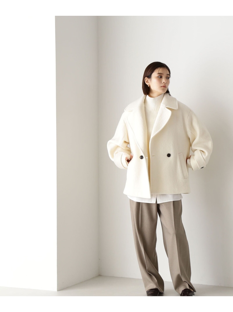 楽天市場】ウーリーフォルムハーフコート NATURAL BEAUTY BASIC