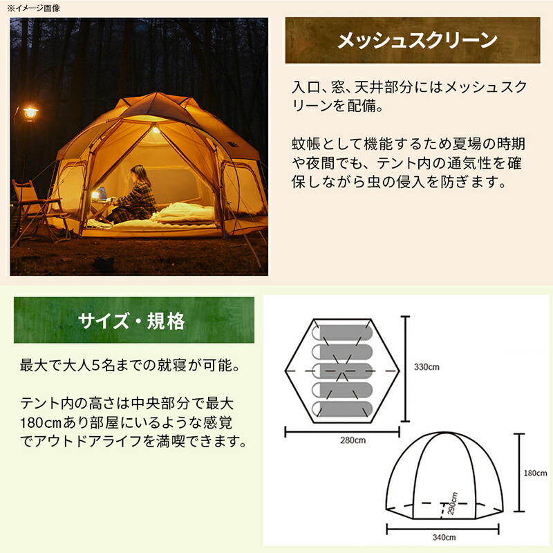 楽天市場】TAN XIAN ZHE(タンシャンゼ) フロッグテント ライトグリーン