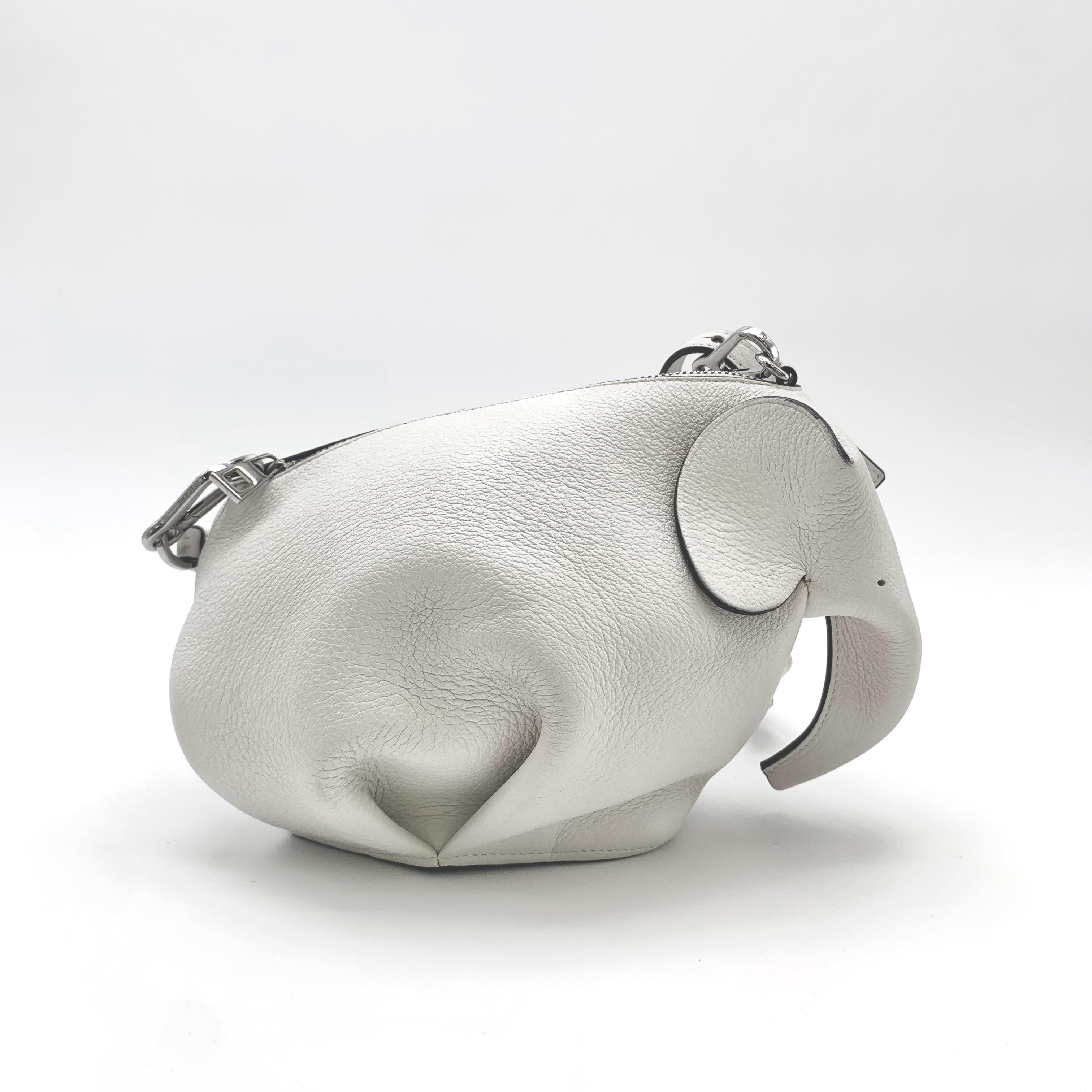 楽天市場】LOEWE ロエベ エレファント ミニ レザー ホワイト 肩掛け