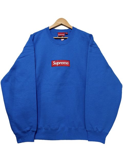 楽天市場】22AW SUPREME Box Logo Crewneck 青 XL シュプリーム