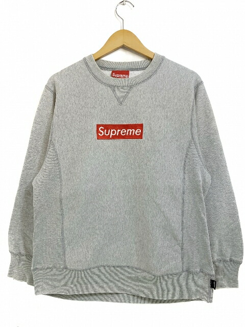 楽天市場】USA製 90s SUPREME Box Logo Crew-Neck Sweatshirt (GREY) M