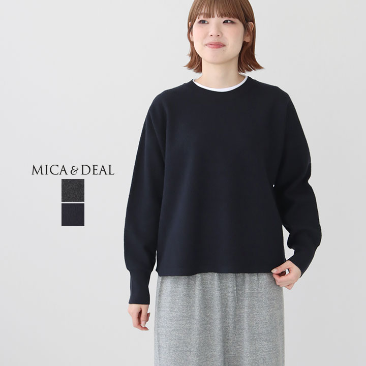 楽天市場】MICA & DEAL マイカ＆ディール｜ 圧縮クルーネックニット