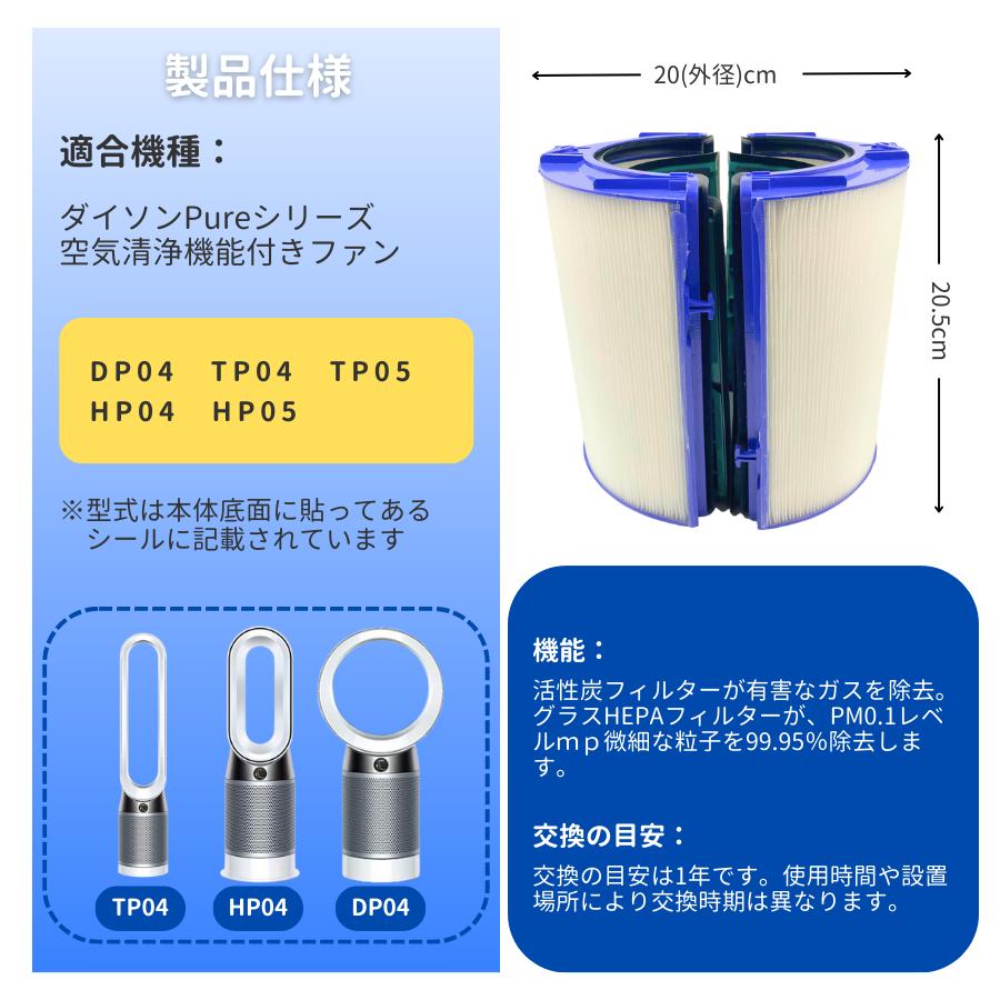 楽天市場】ダイソン Pure フィルター 交換用 互換 99.97%除去 Dyson