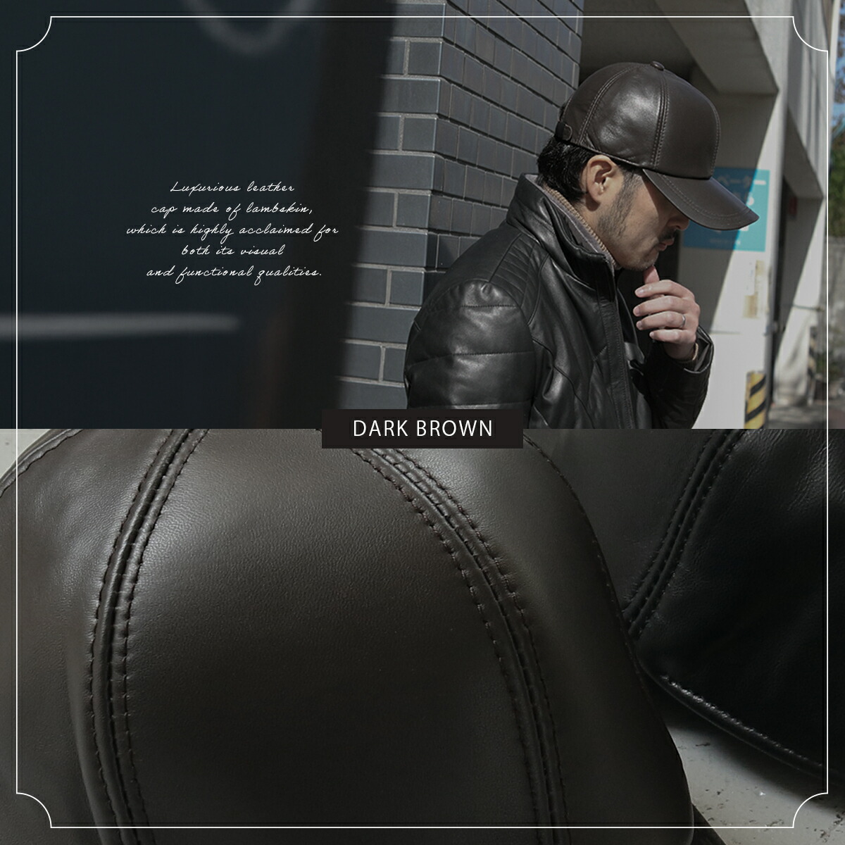 楽天市場】レザーキャップ メンズ 本革 ラムスキン 帽子 羊革 キャップ