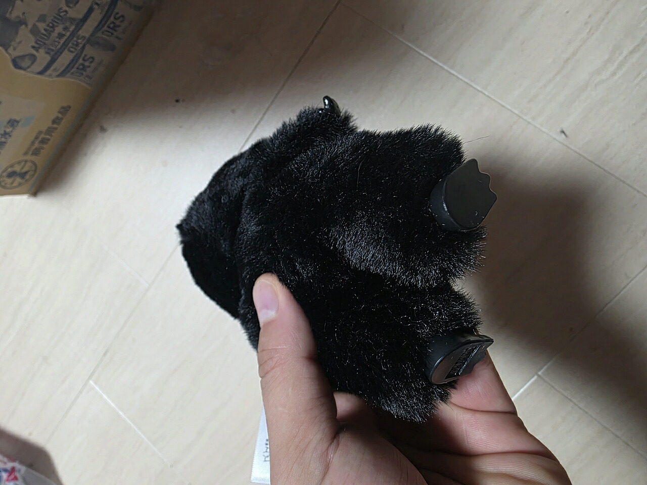 楽天市場】ぬいぐるみ ペンダント 黒 ブラック ラブブ らぶぶ ケース