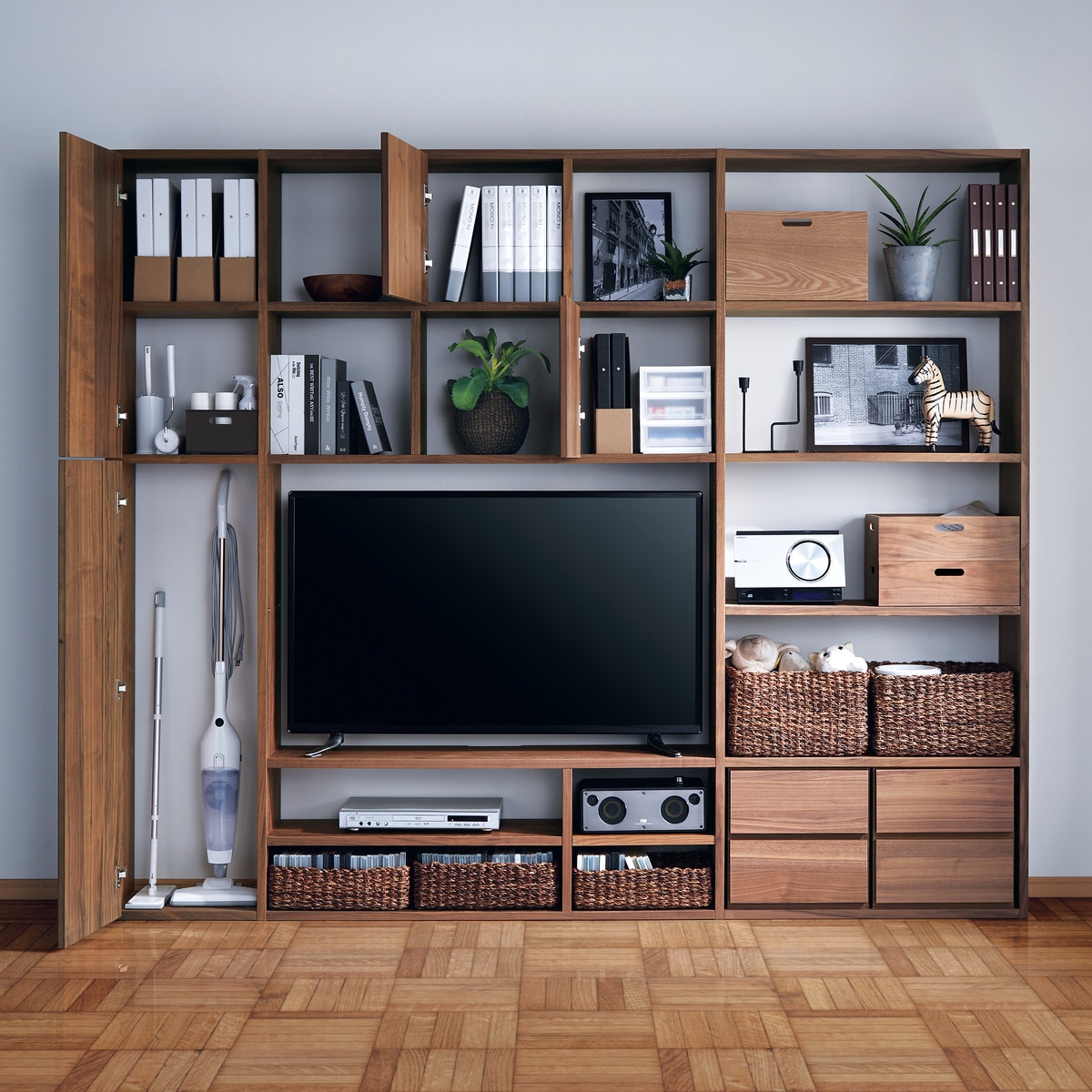 楽天市場】[幅39cm] 壁面ユニット 追加パーツ (コネクト 3段用扉